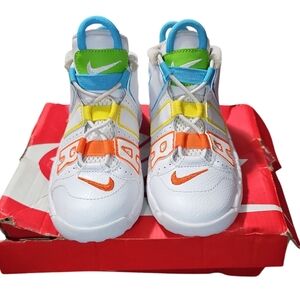 COPY - Nike Air More Uptempo BP White/Baltic Blue-Opti Yellow SZ 10c FJ4626 100